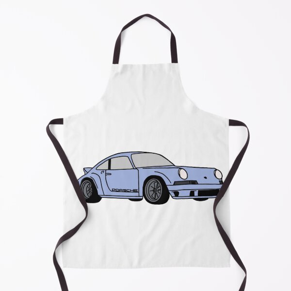 Aperçu de l'œuvre Porsche bleue vintage créée et vendue par PurpleManDesign.