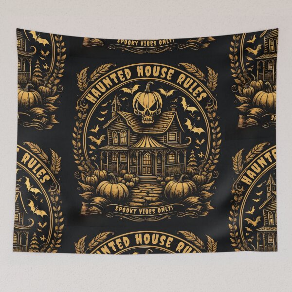 Item preview, Haunted House Rules, Spooky Vibes, Happy Halloween, Haunted house,  Halloween Season, Boo,  designed and sold by Aesthetix18.