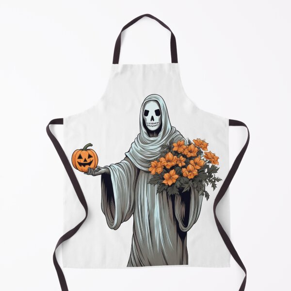 Item preview, Vintage Floral Ghost Halloween with Pumpkin designed and sold by ArtFromBeyond.