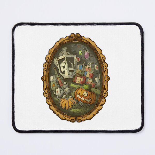 Item preview, Minecraft and vintage inspired creepy cameo designed and sold by filigreedigital.