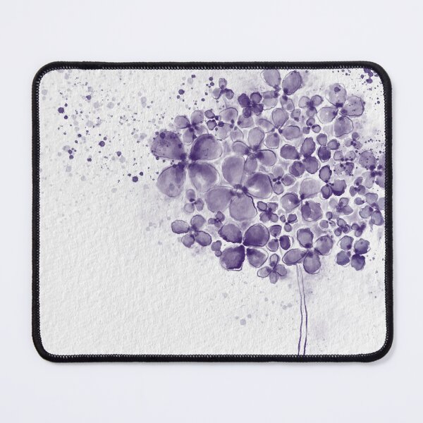 Item preview, Purple Hydrangea watercolour flower designed and sold by CindyGetsArty.
