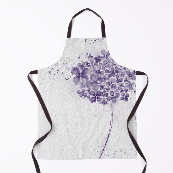 Item preview, Purple Hydrangea watercolour flower designed and sold by CindyGetsArty.