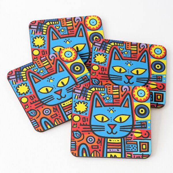 Item preview, Gato de arte # 9 designed and sold by ArtCatGallery.
