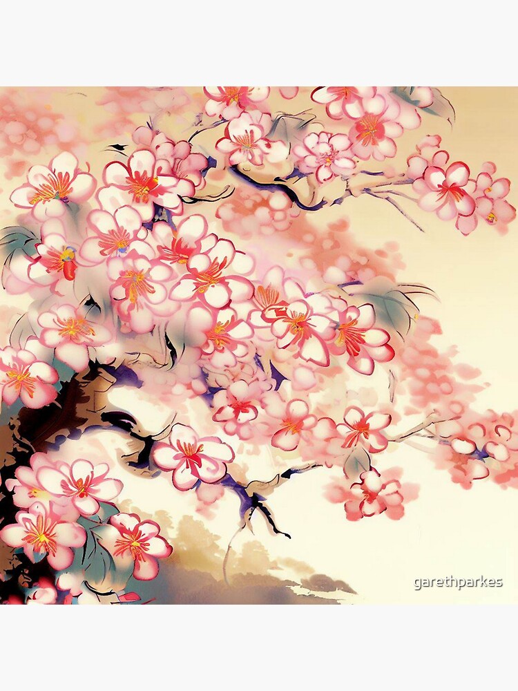 Magical Sakura Cherry Blossoms Floral Planet by Creative Sprinkle