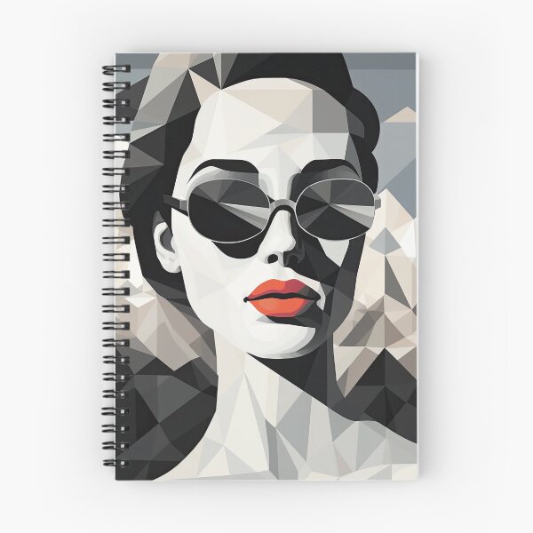 Item preview, Black & White Bauhaus Portrait in Front of the Alps designed and sold by ArtificialGenes.