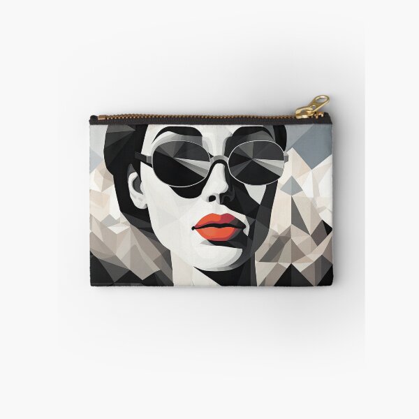 Item preview, Black & White Bauhaus Portrait in Front of the Alps designed and sold by ArtificialGenes.