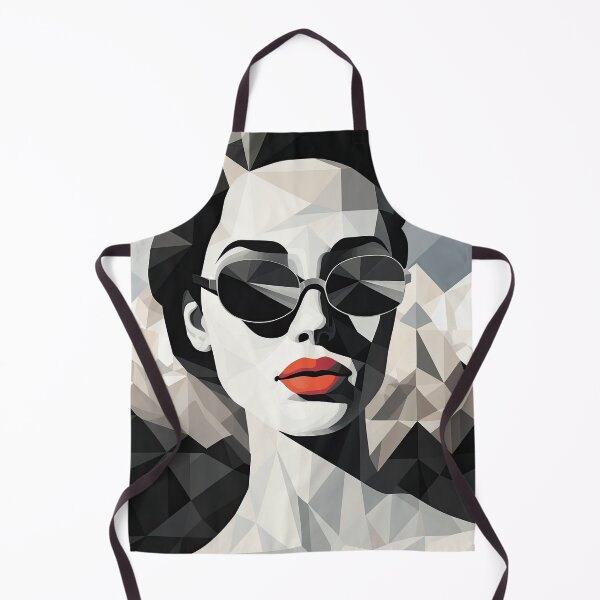 Item preview, Black & White Bauhaus Portrait in Front of the Alps designed and sold by ArtificialGenes.