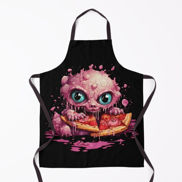Item preview, Cute pink pizza monster designed and sold by Jaro90.