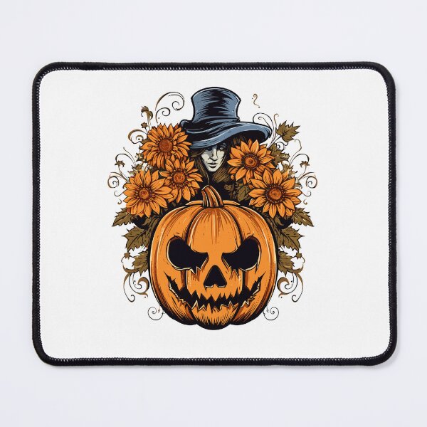 Item preview, Halloween Floral Witch with Spooky Pumpkin - Halloween Design designed and sold by Just-Flowers.