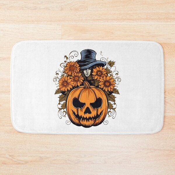 Item preview, Halloween Floral Witch with Spooky Pumpkin - Halloween Design designed and sold by Just-Flowers.