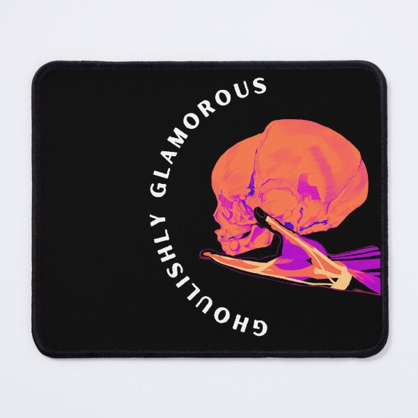 Item preview, Design for Halloween Ghoulishly Glamorous: Skull on Skinless Hand in terrifying colors - pop art designed and sold by Carola-art.