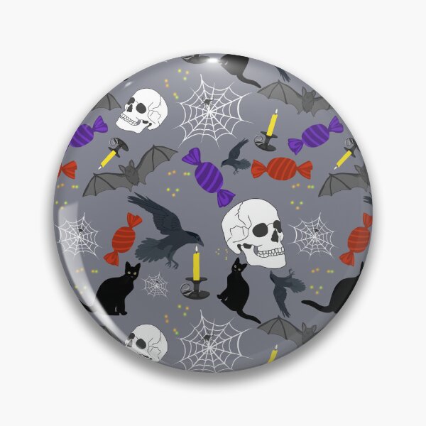 Item preview, Patrón espeluznante de Halloween designed and sold by LupineDesign.