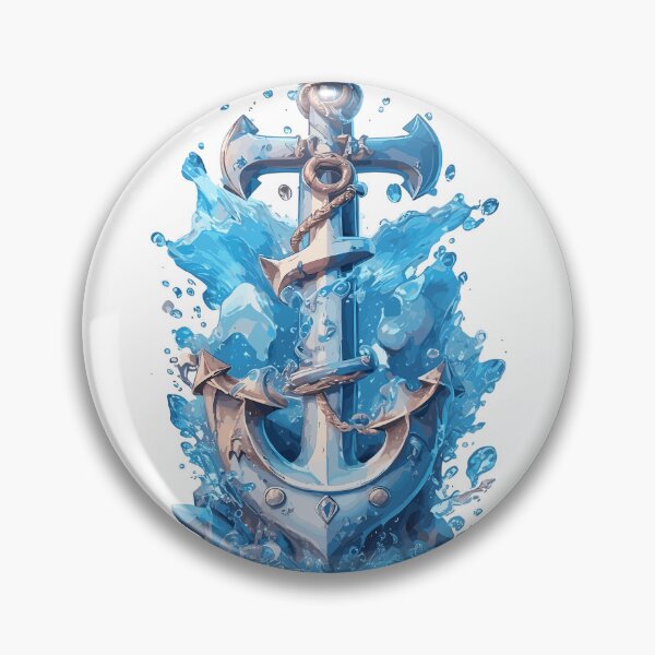 Item preview, Anchor with water splashes designed and sold by biiid.