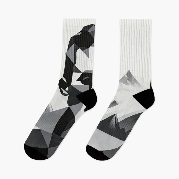Item preview, Black & White Bauhaus Portrait in Front of the Alps designed and sold by ArtificialGenes.