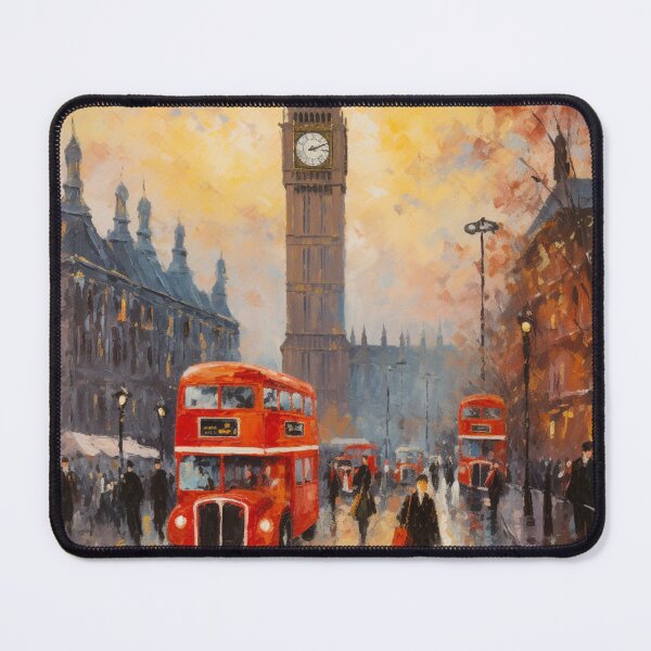 Item preview, An Impressionist Painting of London - England designed and sold by StudioRedKoala.