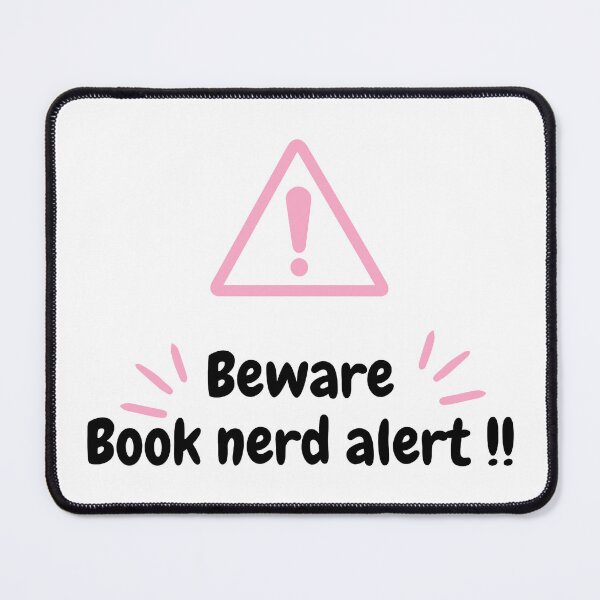 Item preview, Beware Book nerd alert !!! - Unique Bookish accessories designed and sold by starcreative22.