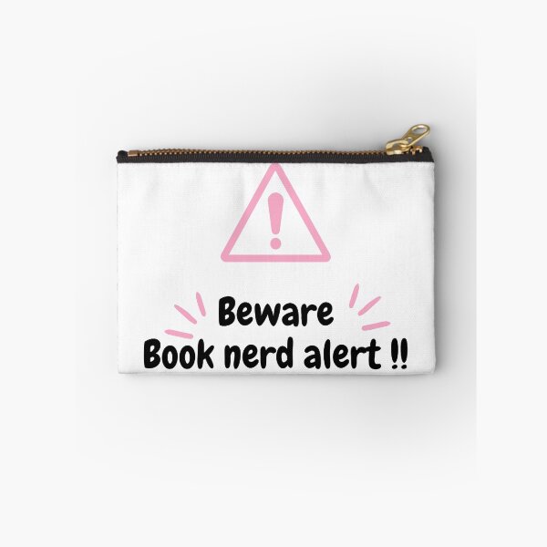 Item preview, Beware Book nerd alert !!! -  Unique Bookish accessories  designed and sold by starcreative22.