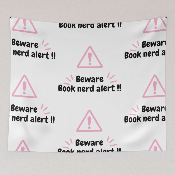 Item preview, Beware Book nerd alert !!! -  Unique Bookish accessories  designed and sold by starcreative22.