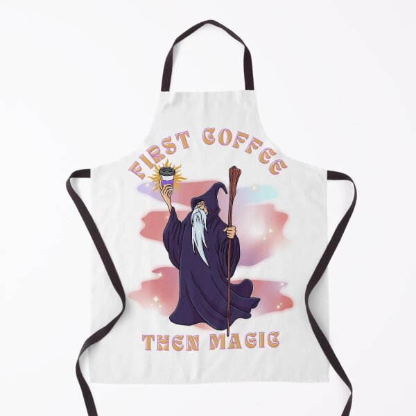 Item preview, First Coffee, Then Magic Wizard designed and sold by thebeardedone.