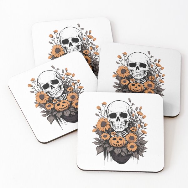 Item preview, Halloween Spooky Skull with Nature - Halloween Design designed and sold by Just-Flowers.