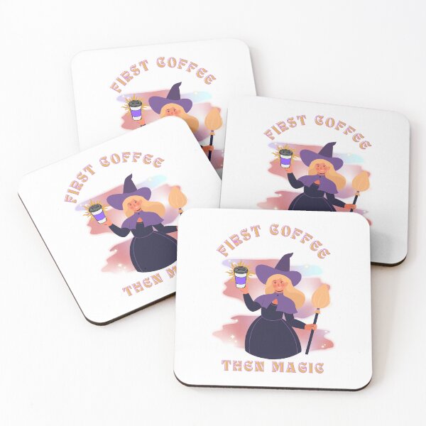 Item preview, First Coffee, Then Magic Witch designed and sold by thebeardedone.