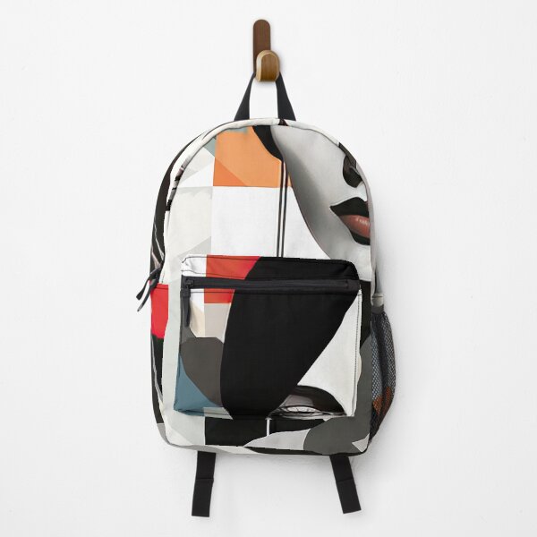 Item preview, Black & White Bauhaus Portrait in Front of the Alps designed and sold by ArtificialGenes.