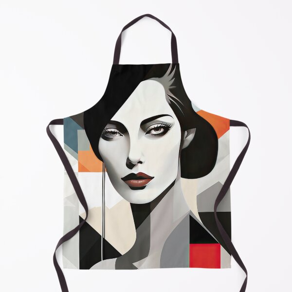 Item preview, Black & White Bauhaus Portrait in Front of the Alps designed and sold by ArtificialGenes.