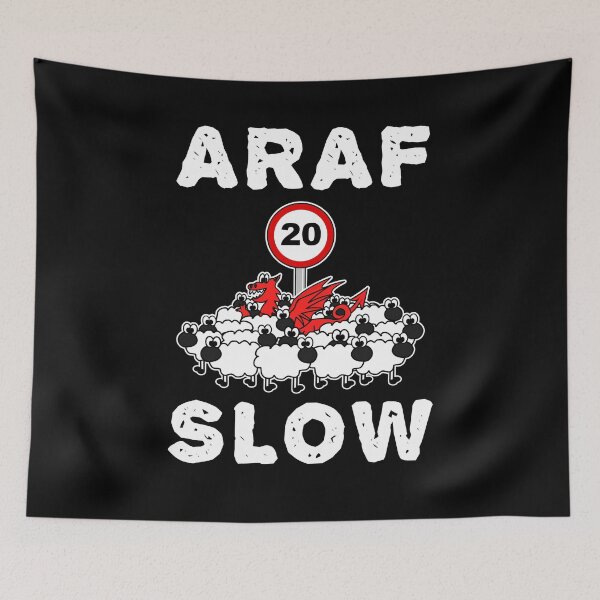 Item preview, Wales 20mph Speed Limit, Welsh Dragon Sheep Funny designed and sold by doodlerob.