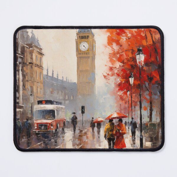 Item preview, An Impressionist Painting of London - England designed and sold by StudioRedKoala.