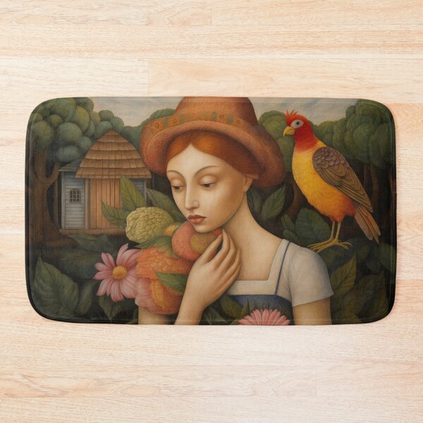 Item preview, She Gathers Flowers in Her Garden designed and sold by YoPedro.