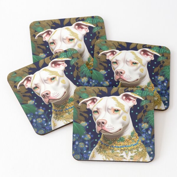 Item preview, White pit bull  designed and sold by Roxburylane.