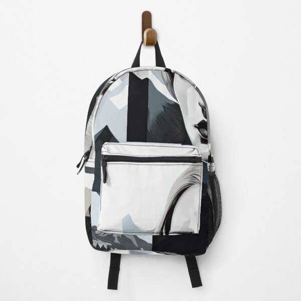 Item preview, Black & White Bauhaus Portrait in Front of the Alps designed and sold by ArtificialGenes.