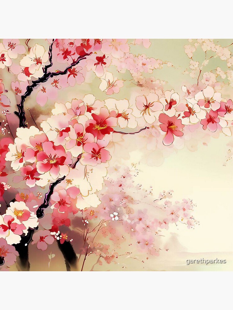 Magical Sakura Cherry Blossoms Floral Planet by Creative Sprinkle