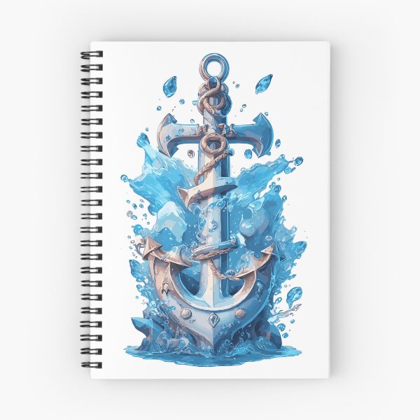 Item preview, Anchor with water splashes designed and sold by biiid.