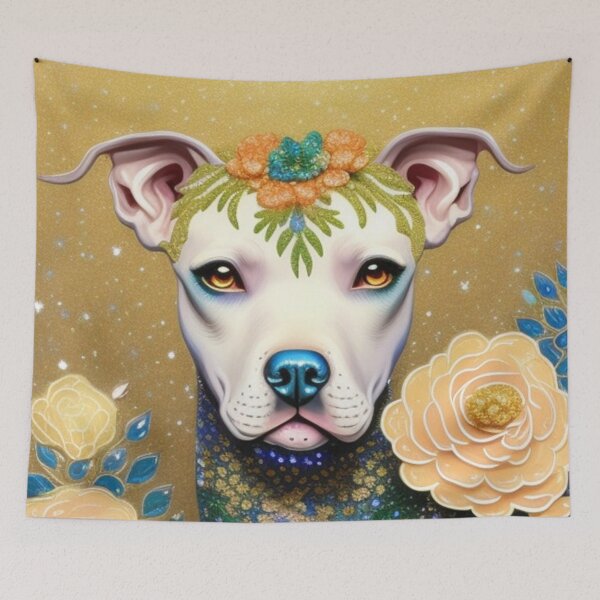 Item preview, Pretty pit bull dog  designed and sold by Roxburylane.