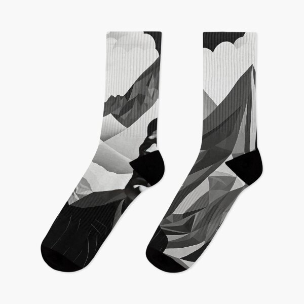 Item preview, Black & White Bauhaus Portrait in Front of the Alps designed and sold by ArtificialGenes.