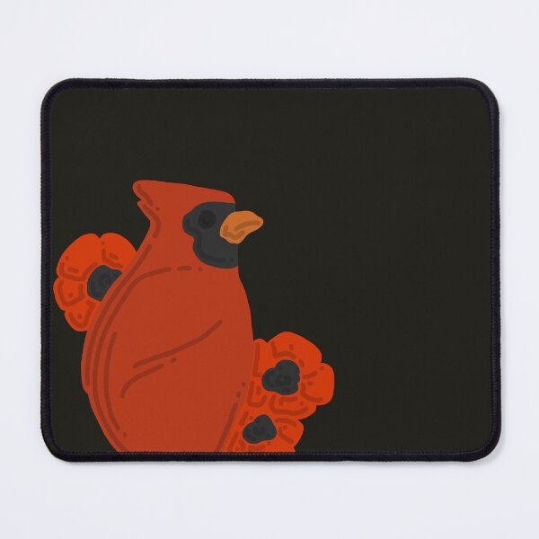 Item preview, Poppies and a Red Cardinal designed and sold by ToonyPineapple.