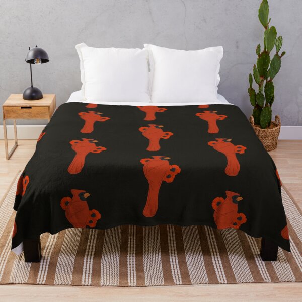 Item preview, Poppies and a Red Cardinal designed and sold by ToonyPineapple.