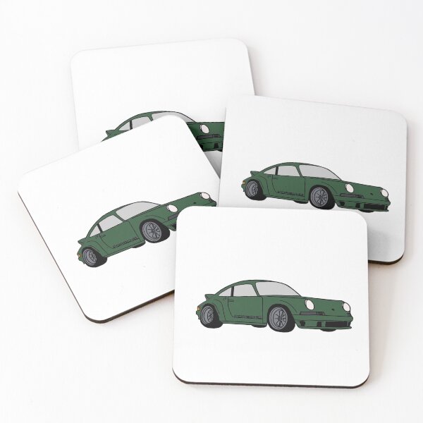 Item preview, Vintage Dark Green Porsche designed and sold by PurpleManDesign.