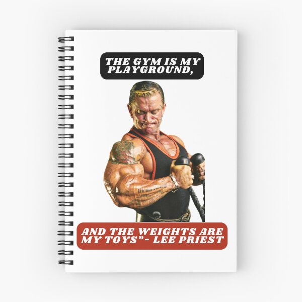 Item preview, "The gym is my playground, and the weights are my toys."- Lee Priest designed and sold by STO1KA.