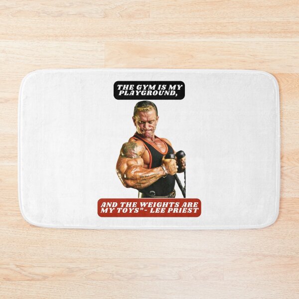 Item preview, "The gym is my playground, and the weights are my toys."- Lee Priest designed and sold by STO1KA.