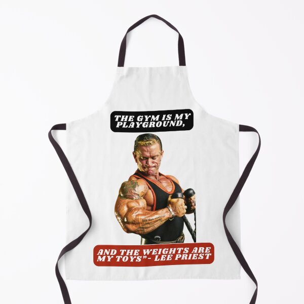 Item preview, "The gym is my playground, and the weights are my toys."- Lee Priest designed and sold by STO1KA.
