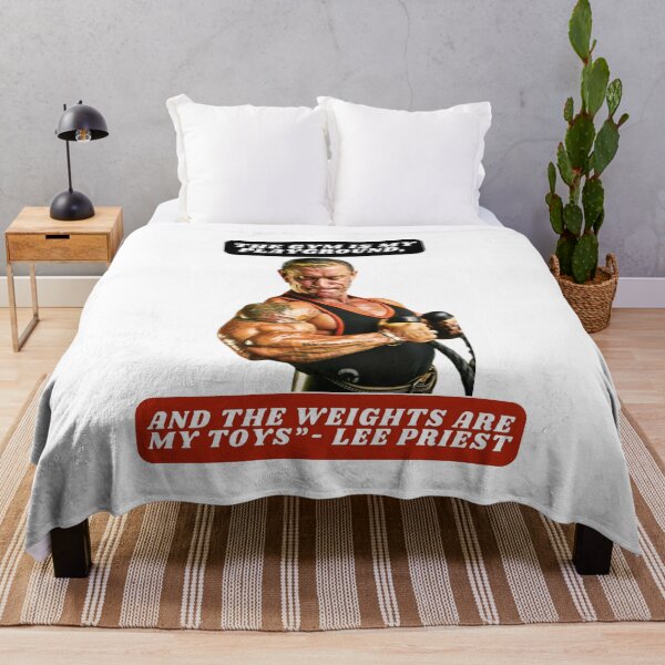Item preview, "The gym is my playground, and the weights are my toys."- Lee Priest designed and sold by STO1KA.