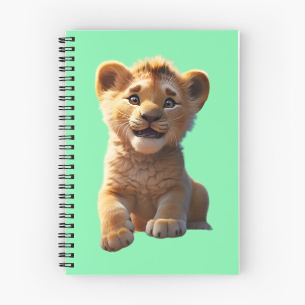 Item preview, A happy and smiling lion cub with a playful expression designed and sold by AI-Only Creations.