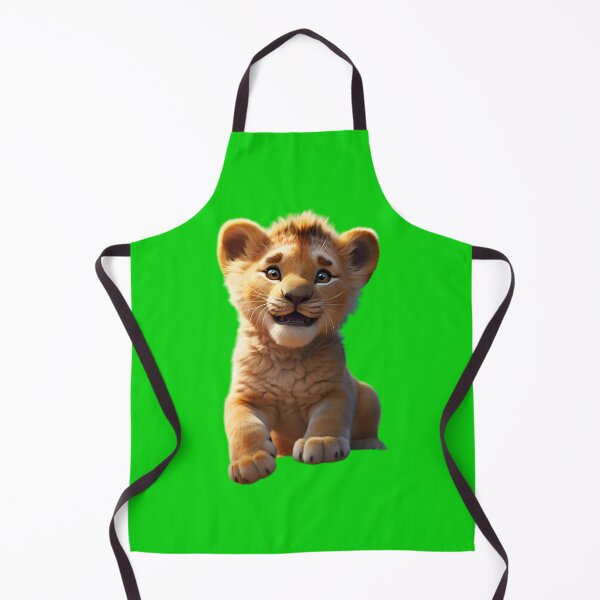 Item preview, A happy and smiling lion cub with a playful expression designed and sold by AI-Only Creations.