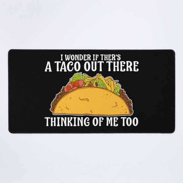 Artikelvorschau, Lustiger Taco-Liebhaber, der an Taco denkt. Ich frage mich, ob es da draußen einen Taco gibt, der auch an mich denkt entworfen und verkauft von UniQueensShop.