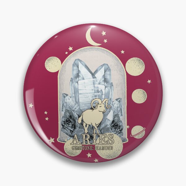 Item preview, Aries Gemstone: Diamond crystal. Astral design. Pink version designed and sold by MINDTHECHERRY.