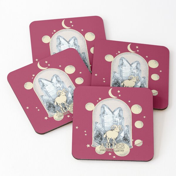 Item preview, Aries Gemstone: Diamond crystal. Astral design. Pink version designed and sold by MINDTHECHERRY.