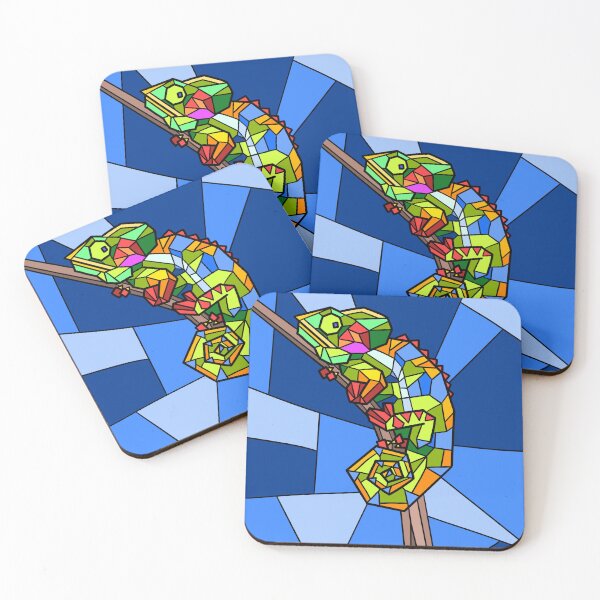 Item preview, Stain glass style lizard designed and sold by Kendra Malcolm.