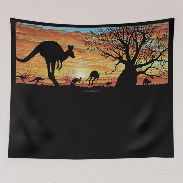 Item preview, Australian Sunset Kangaroos designed and sold by iancoate.